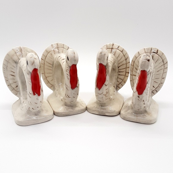 Thanksgiving Turkey Napkin Holder Set of 4 - Picture 3 of 8